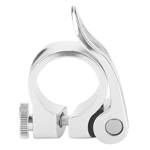 Abrazadera de Asiento Quick Release de 28.6mm para Bicicleta – Plata Cromado