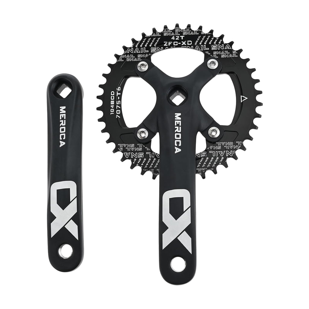 Crankset Monoplato PETCHOR MTB – Bielas de 170mm con Plato 42T