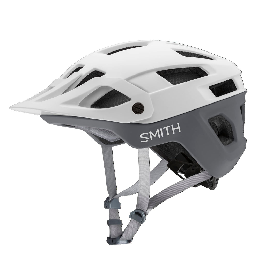 SMITH Engage MTB Cycling Helmet – Adult Mountain Bike Helmet with MIPS Technology + Koroyd Coverage – Lightweight Impact Protection for Men & Women – Adjustable Visor – Matte White/Cement Small