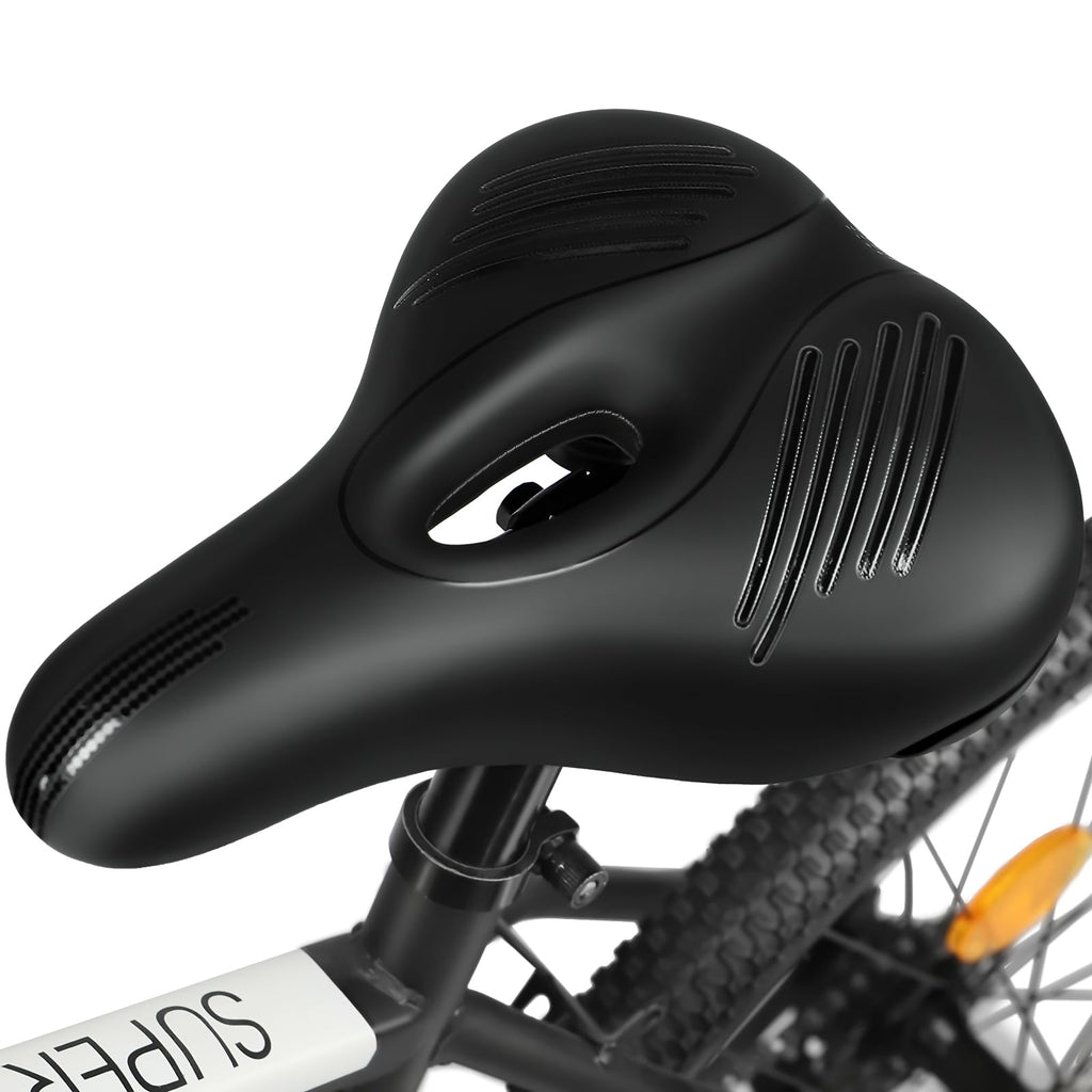 TONBUX Comfortable Bike Seat Soft Bike Seat Cushion for Men Women Comfort Breathable Bicycle Seat Replacement Compatible with Peloton Padded Bicycle Saddle for Mountain MTB BMX Road Exercise Bike