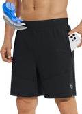 BALEAF Mens Mountain Bike Shorts Padded Loose-fit MTB Cycling Bicycle Lightweight Zipper Pockets UPF50+ Black XL