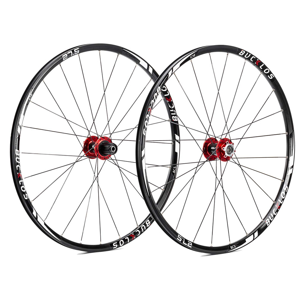 Juego de Ruedas Bucklos MTB 26" – Mazas de Carbono y Rayos Planos