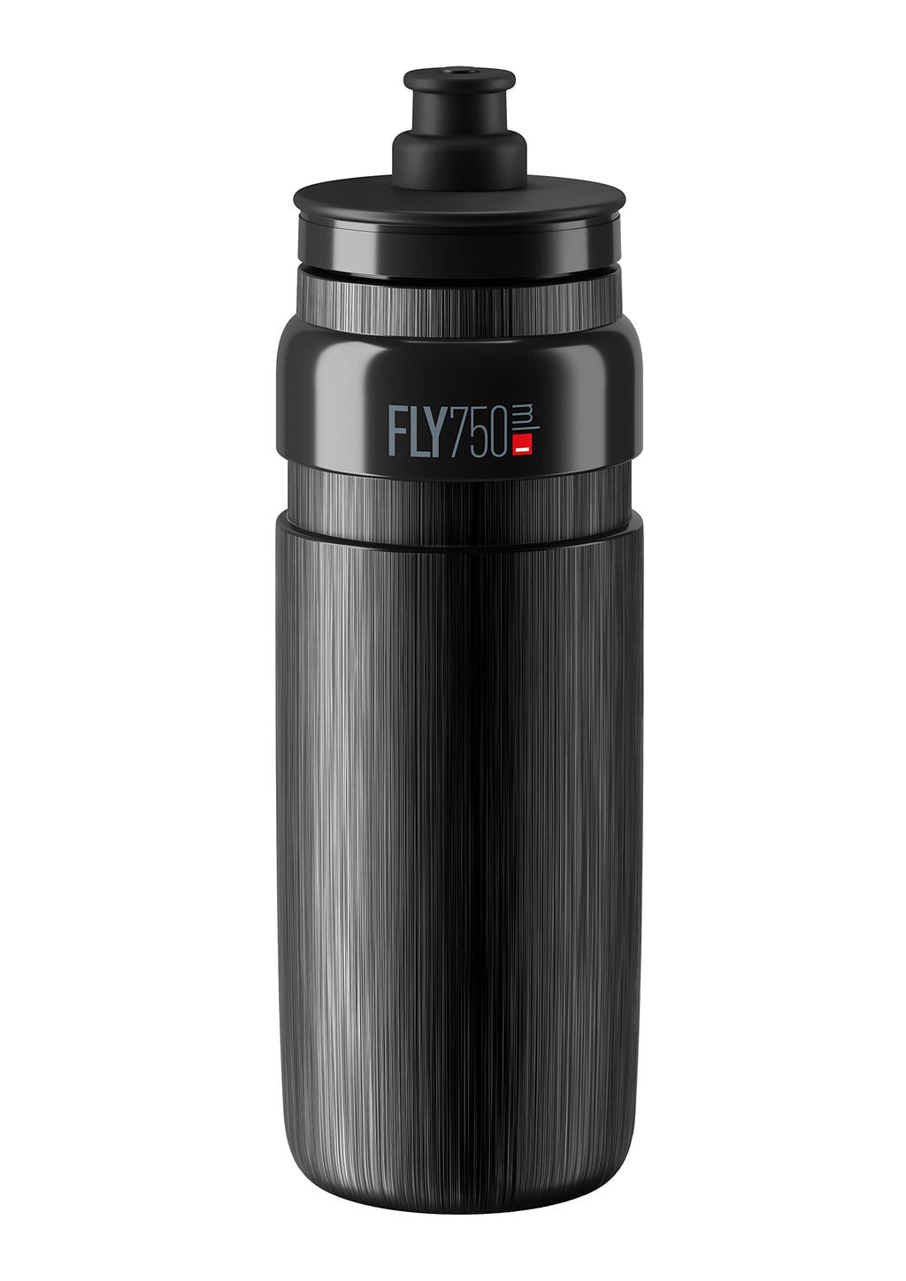 Elite Fly 750ml Bottle (Black Tex) – Ultra-Lightweight Textured Cycling Water Bottle