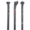 RXL SL MTB Carbon seat Post Setback seatpost Carbon Fiber Bicycle seatpost Adjustable Bicycle seat Tube for Gravel Bike Ultralight Carbon Bike seatpost 3K Matte 31.6*400mm